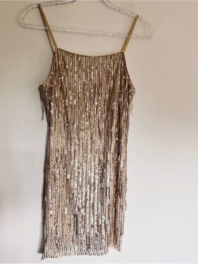 Trick Clothing Co Gold Sequins Dress